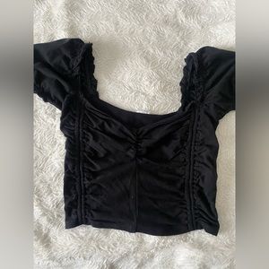Black crop top